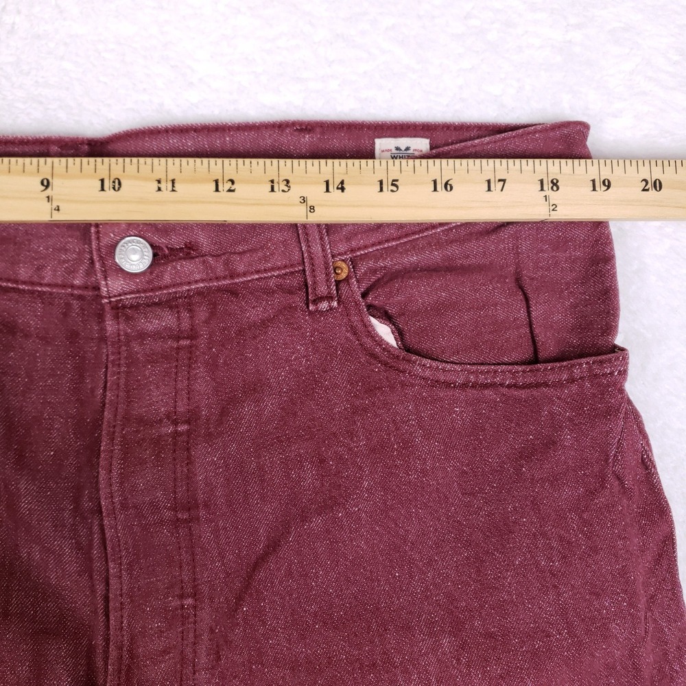Levi's 501 White Oak Cone Denim Mens 40x32 Red Jeans Button Fly Heritage - Picture 4 of 14